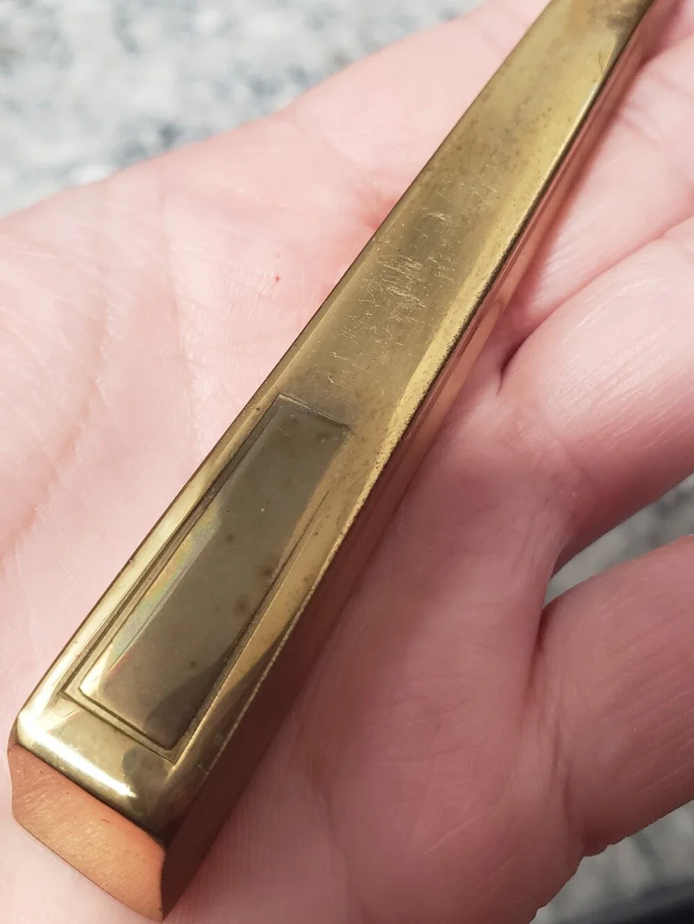 Vintage Avon Gift Collection Solid Brass Razor with Original Box